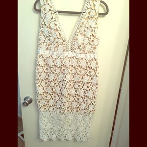 White lace dress